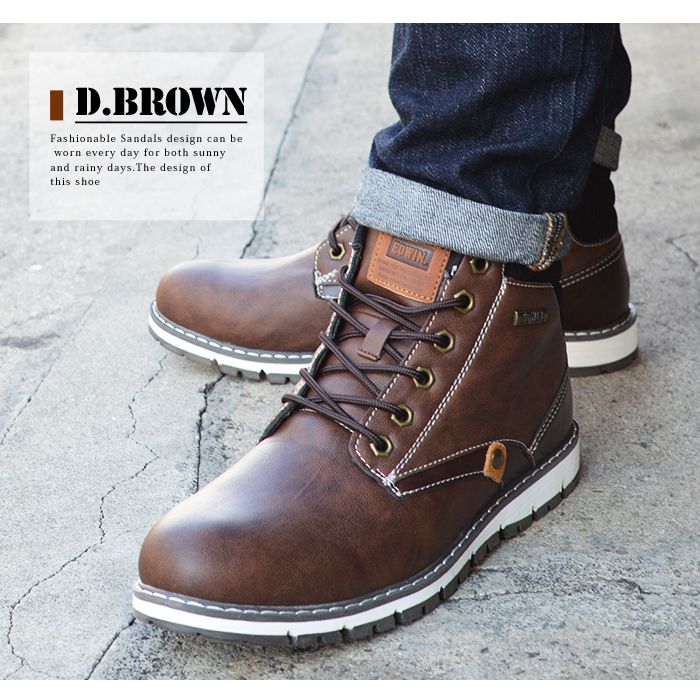 EDWIN（エドウィン） ブーツ メンズ スニーカー 防水 ワークブーツ