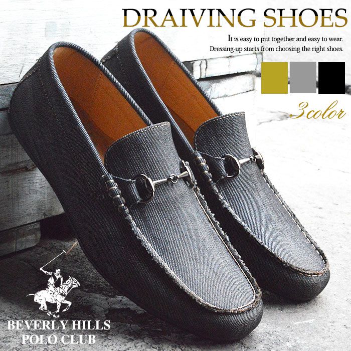 BEVERLY HILLS POLO CLUB ドライビングシューズ メンズ
