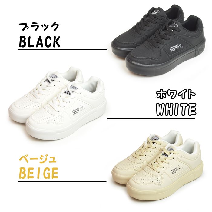 スヌーピー スニーカー レディース PEANU...の詳細画像1