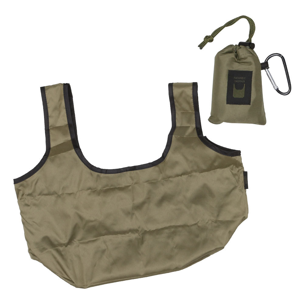 手のひらサイズで持ち運び楽々♪ポケッタブルエコバッグ