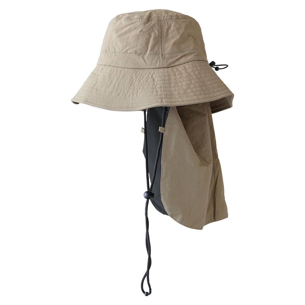 【新品タグ付】UNITED ARROWS ペーパーハット ネイビー UV 40% 撥水冷感ネックカバー付きハット HAT UV あご紐 ひんやり サイズ