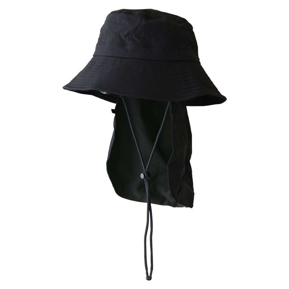 撥水冷感ネックカバー付きハット HAT UV あご紐 ひんやり サイズ