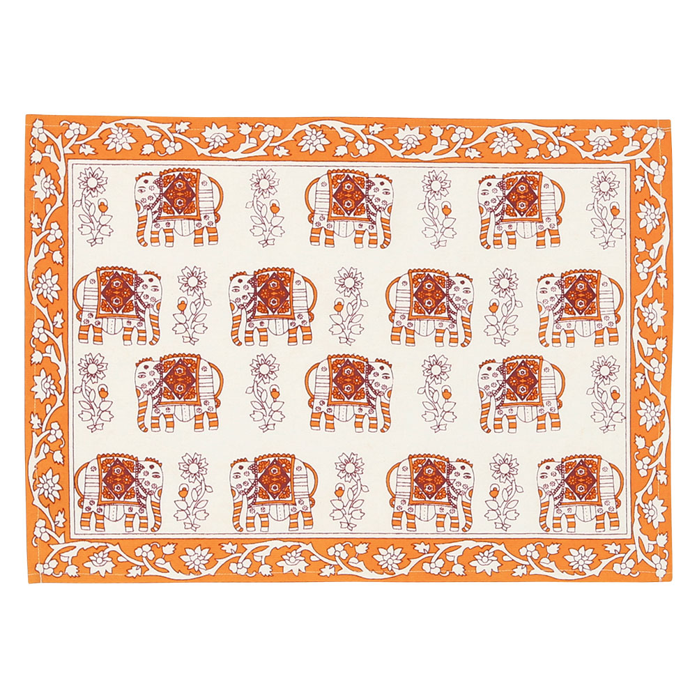 INDIAプリント ランチマット【32×45cm】インド ランチクロス