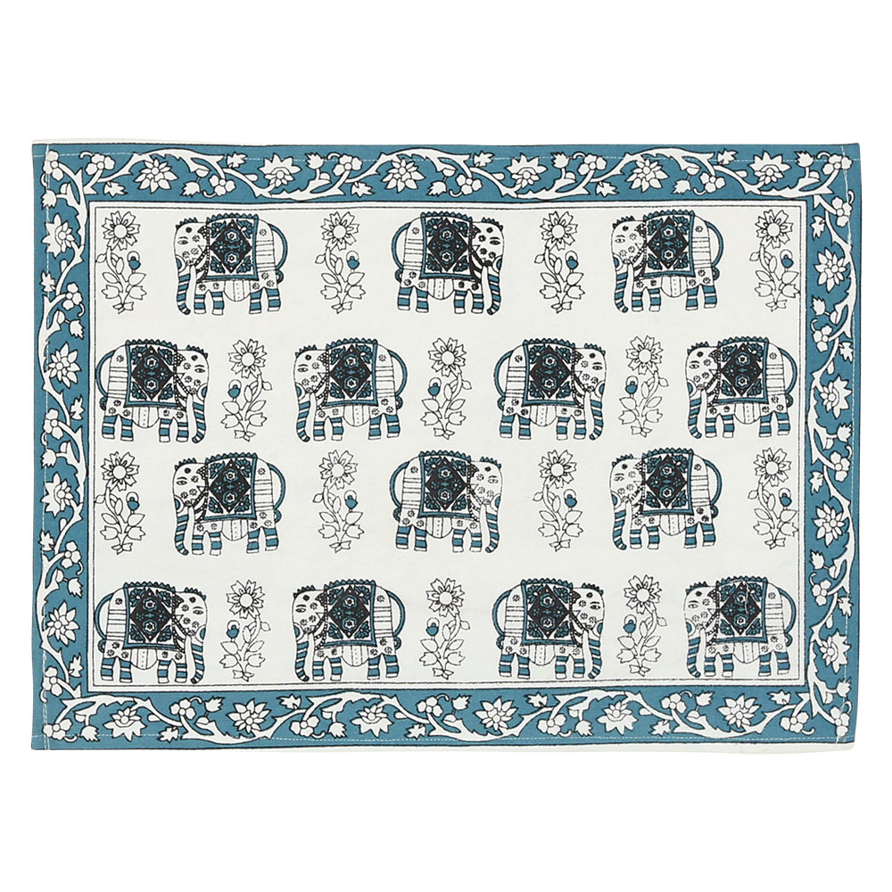 INDIAプリント ランチマット【32×45cm】インド ランチクロス