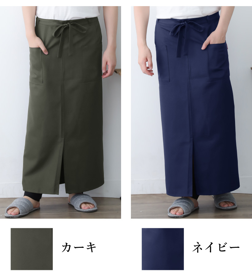 Apron Story さらさらギャルソンエプロンL(撥水加工) ロング丈 Apron Story さらさらギャルソンエプロンL(撥水加工) ロング丈
