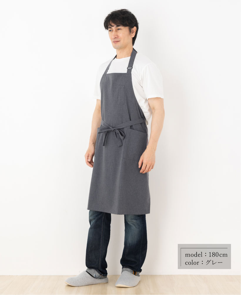 Apron Story（エプロンストーリー） ピンストライプメンズエプロン