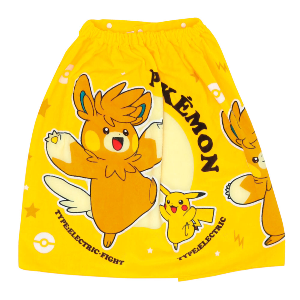 【圧縮メール便1枚のみ対応可能】キッズ巻きタオル【約60cm丈】ラップタオル プール  ポケモン ピカチュウ サンリオ プリンセス トミカ プラレール   キッズ |  | 02