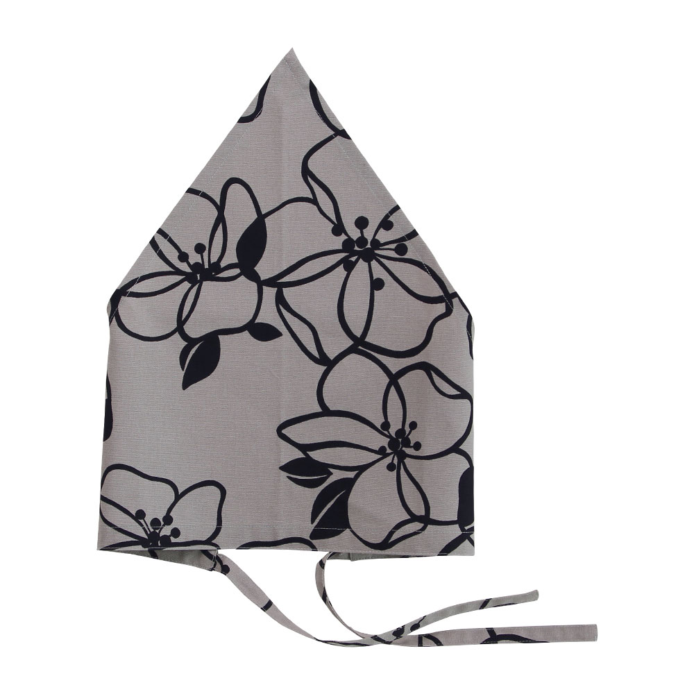 三角巾(ライン) 【日本製】（ラインフラワー）大人用 紐タイプ 花柄