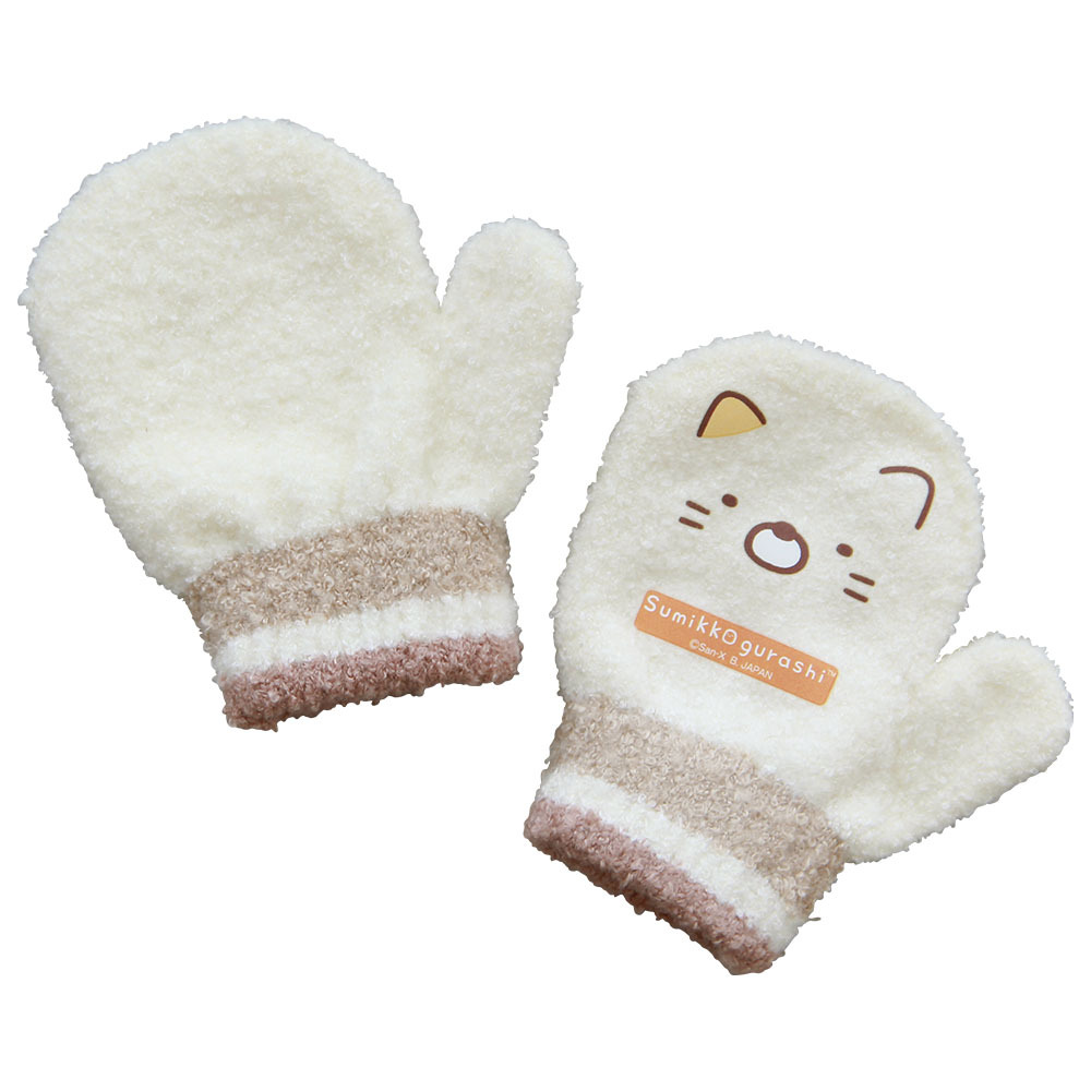 トモクニ（TOMOKUNI） すみっコぐらし トドラー用手袋 しろくま ねこ