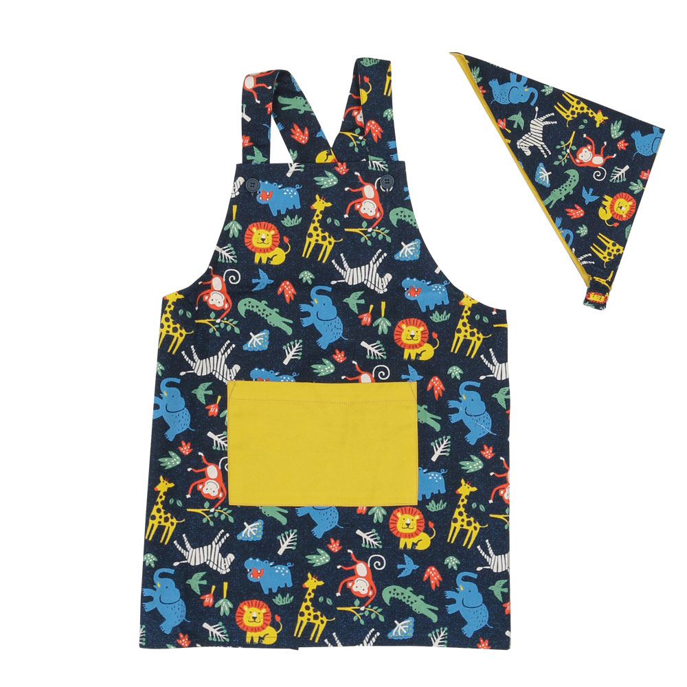 Apron Story 【子供】キッズエプロン 三角巾セット 男の子 日本