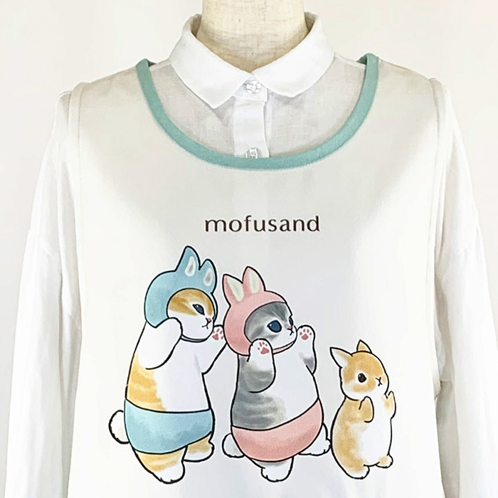 エプロン キャラクター 保育士 保育園 先生 かわいい mofusand