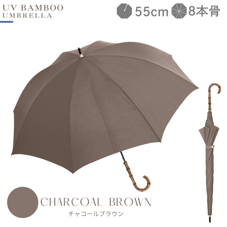 NaturalBasic 完全遮光100% レディース バンブー 日傘 UPF50+ 晴雨兼用