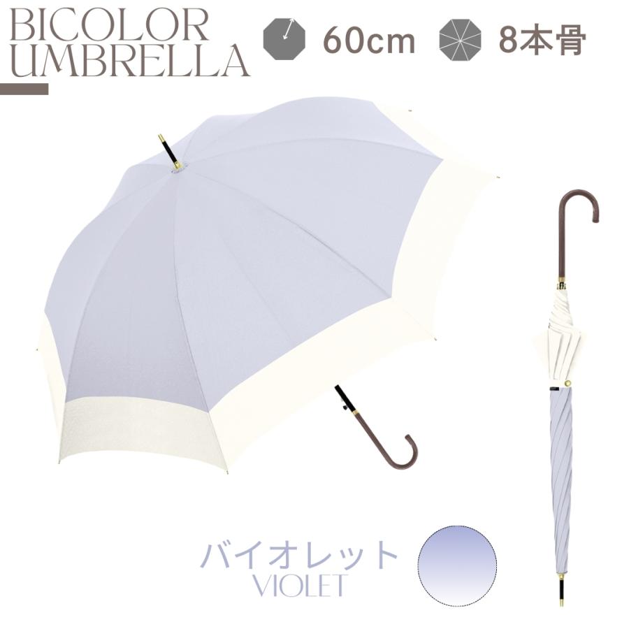 NaturalBasic 中谷 親骨 バイカラー 婦人傘 ワンタッチ式 レディース 8
