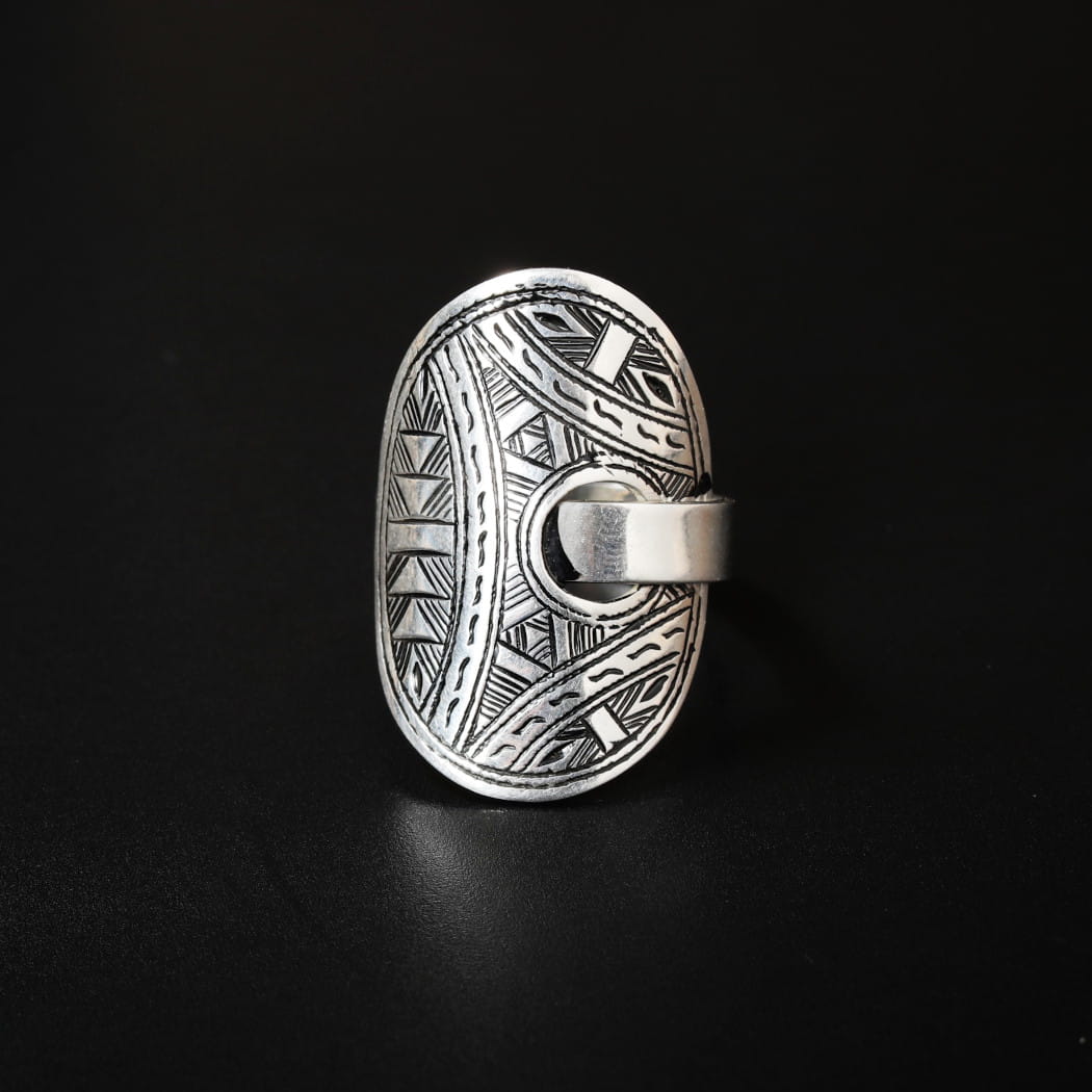 TOUAREG SILVER JEWELRY トゥアレグ シルバー ジュエリー シルバーリング OVAL シルバーの画像