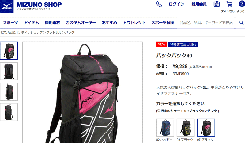 MIZUNO リュックサック 大容量 メンズ レディース ミズノ mizuno