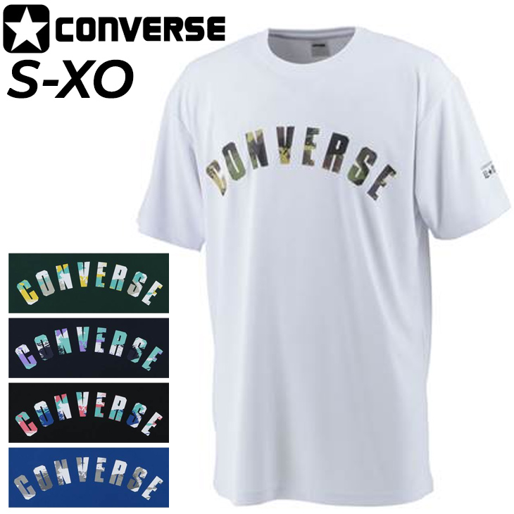 Tシャツ 半袖 メンズ コンバース CONVERSE バスケットボール スポーツウェア プリントT 吸汗速乾 男性 部活生 中高校生 男子 バスケ 半袖シャツ  CB231359