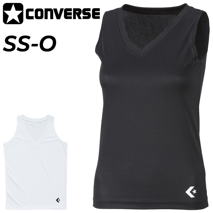 コンバース レディース ゲームインナーシャツ CONVERSE バスケットボールウェア ブラストッパー付 防透性 吸汗速乾 女性 女子 Vネック /CB331703【返品不可】 | CONVERSE