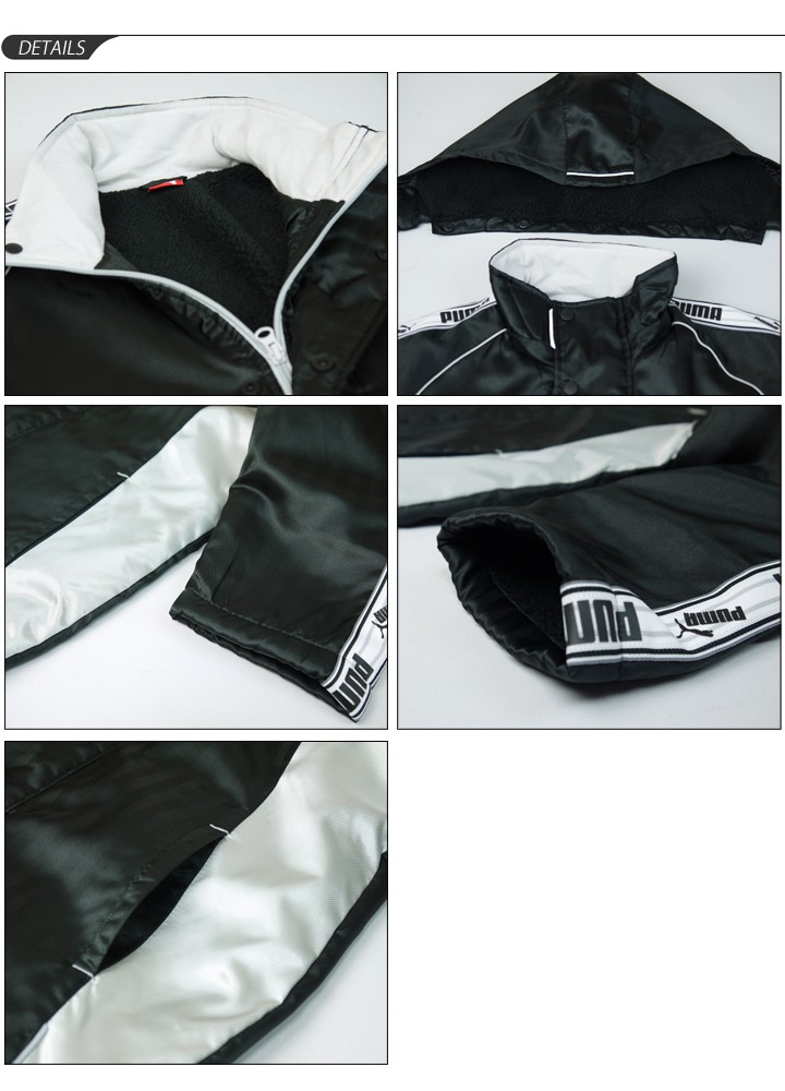 adidas キッズ/ジュニア 裏ボア ベンチコート/プーマ【PUMA