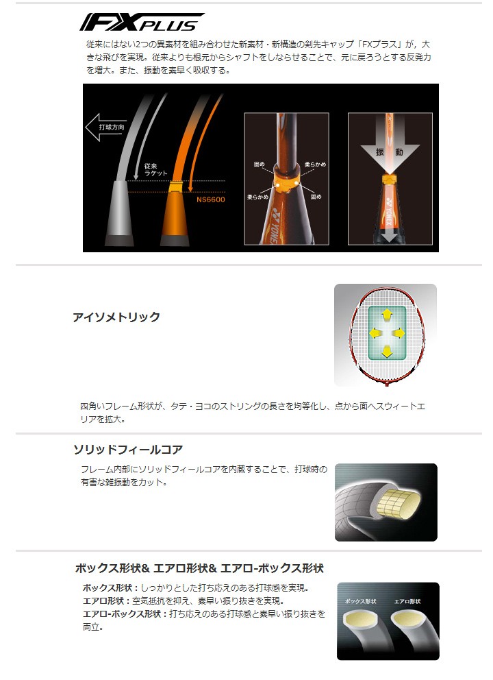 YONEX バドミントンラケット ナノレイ600 ヨネックス ☆ガット
