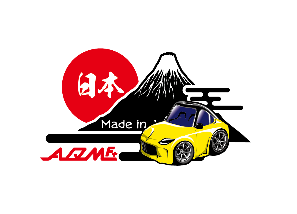 AQMF+ オリジナル 【バックプリント】 富士山 フェアレディZ 86 チェイサー シルビア アルファード 180SX  GT-R デザイン風 Tシャツ 受注生産 |  | 03