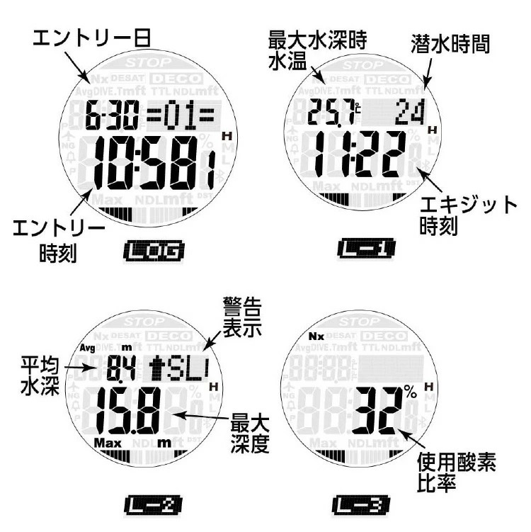 AQUALUNG アクアラング ダイビングコンピュータ Calm+（カルムプラス