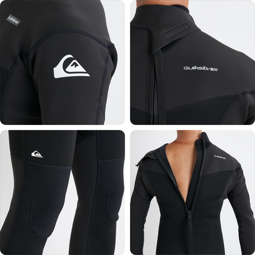 QUIKSILVER ブラック スプリング ウェットスーツ　XL Quiksilver 25 QUIKSILVER クイックシルバー スプリング