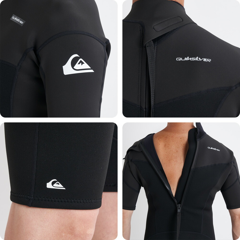 Quiksilver ウェットスーツ シーガル　黒 Quiksilver サマーSALE 10倍 クイックシルバー ウェットスーツ