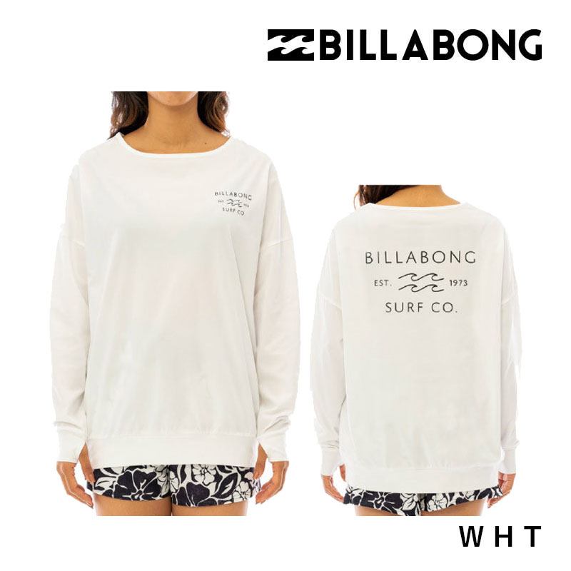 BILLABONG ビラボン Tシャツ 長袖 水陸両用 UPF50+ レディース サーフィン UTILITY RASH L/S TEE