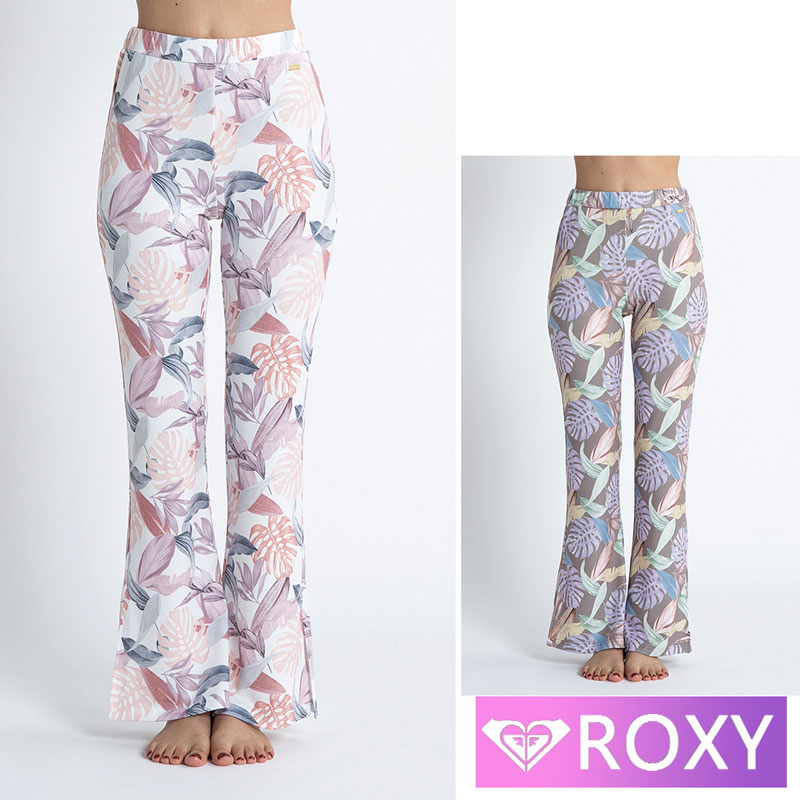 ROXY ロキシー フレアパンツ レディース ボタニカル ビーチ 海 プール