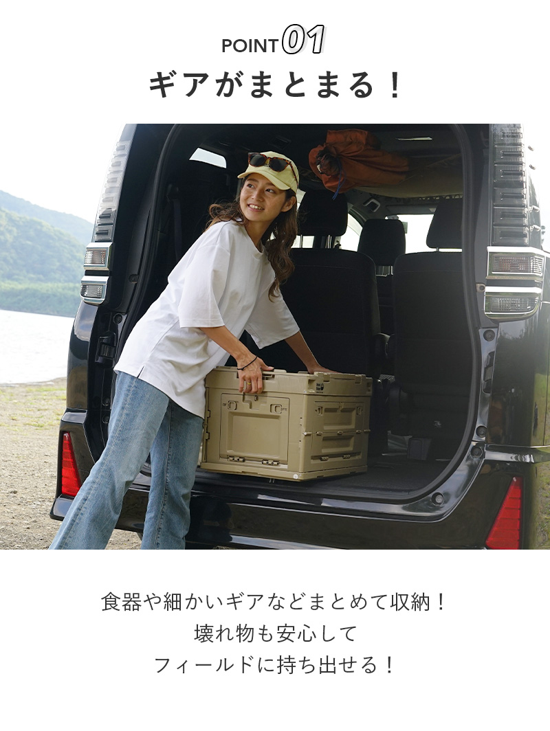 Hele i Waho コンテナ 軽量 折りたたみ オリコン 工具入れ 収納