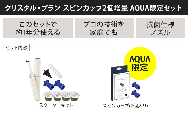 クリスタル・ブラン　ツカモトエイム　スターターキット　グリッター付き ツカモトエイム AiMY クリスタル・ブラン スターターセット AQUA