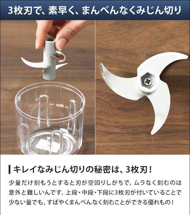 recolte（レコルト） フードプロセッサー コードレス薬味チョッパー