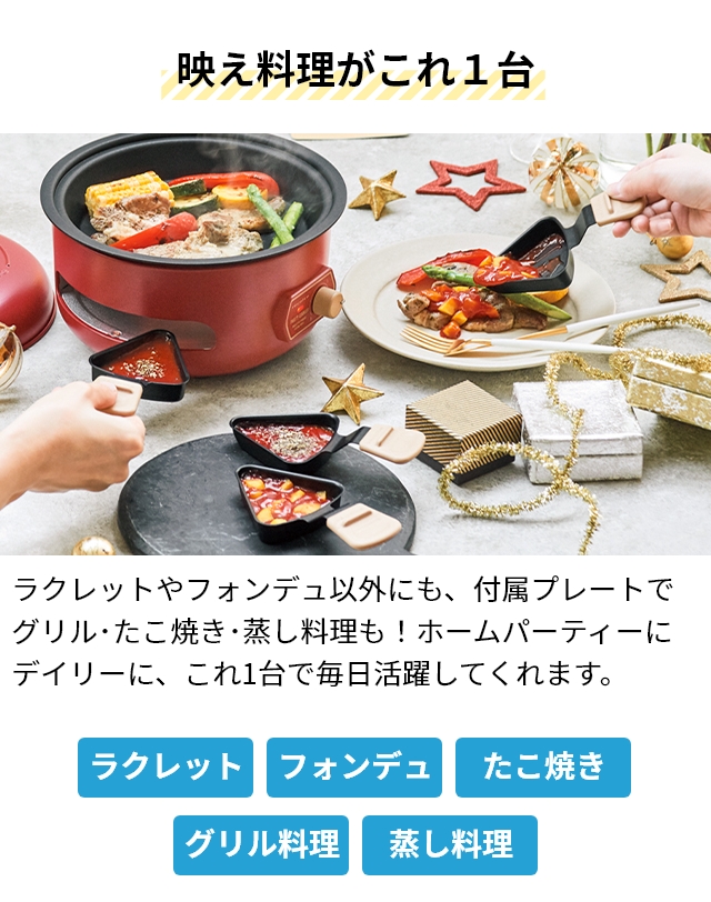 recolte（レコルト） 2大特典 ラクレットグリル パーティークッカー