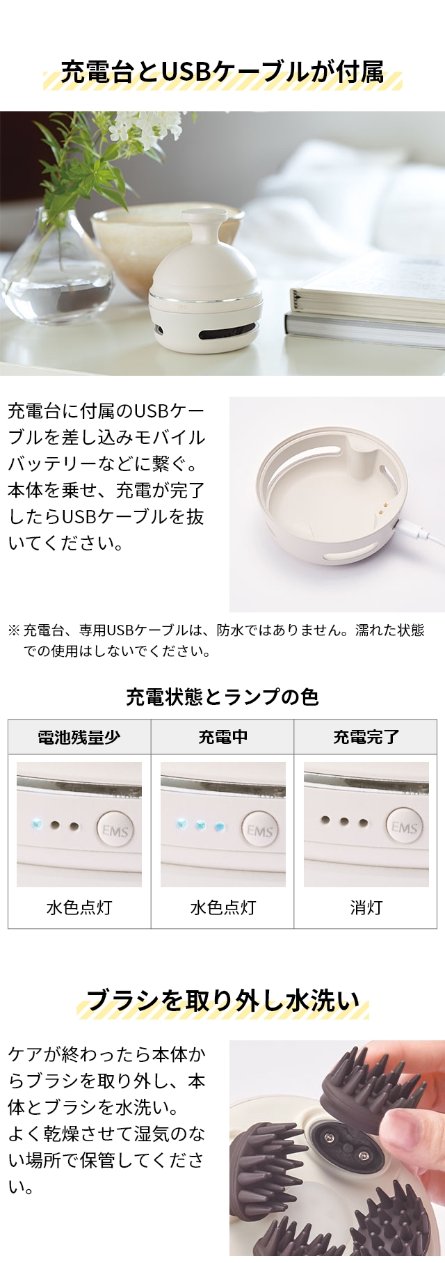 FESTINO (フェスティノ) 充電式 EMS ヘッドスパ プレミア SMHB-044