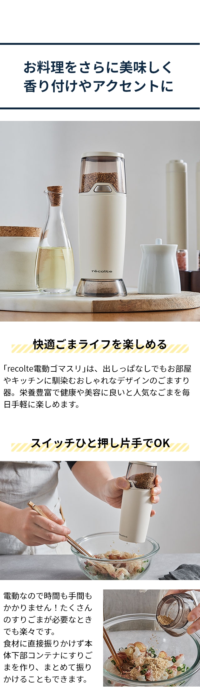 recolte (レコルト) 電動ゴマスリ RSG-1