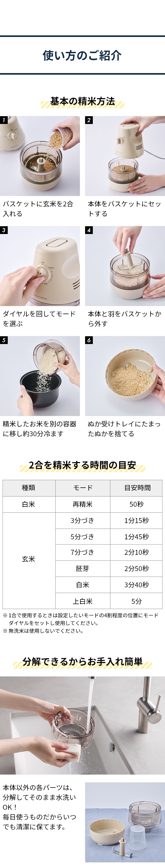 recolte（レコルト） コンパクト精米機 RRP-1