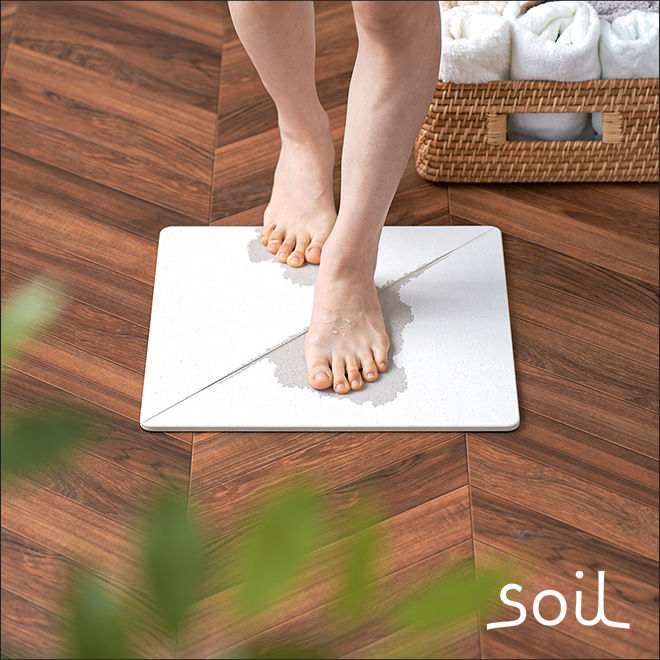 SOIL（ソイル） ジェム コースターの特典 バスマット 吸水 スマット