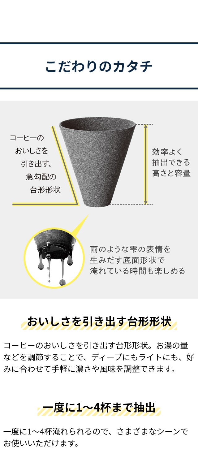 cerapotta (セラポッタ) セラミックコーヒーフィルター (ceramic coffee filter) DP-013
