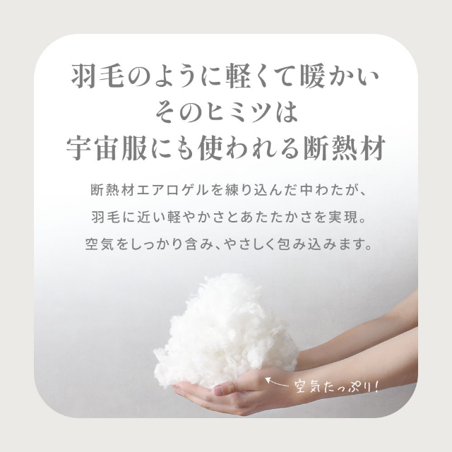 ナイスデイ 人工羽毛 肌掛け布団 掛け布団 まるで羽毛のような暖かさ