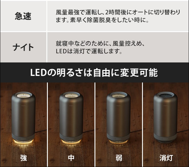 cado（カドー） 脱臭機 除菌脱臭機 SAP-001 脱臭器 消臭機 オゾン 発生