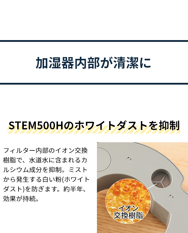 cado（カドー） CT-C500 加湿器 STEM(ステム) 500H HM-C500H 交換用