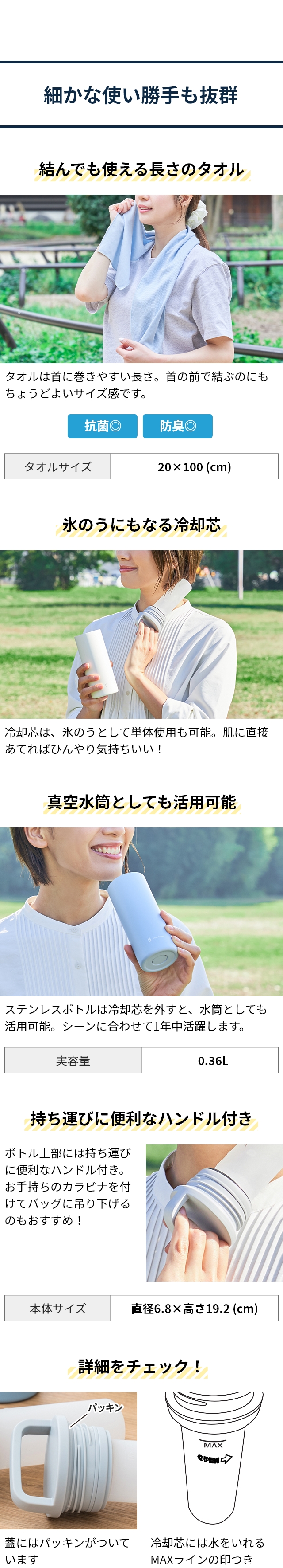 Life on Products (ライフオンプロダクツ) 氷タオルで瞬時に冷却×長時間キープ ヒヤシーナ