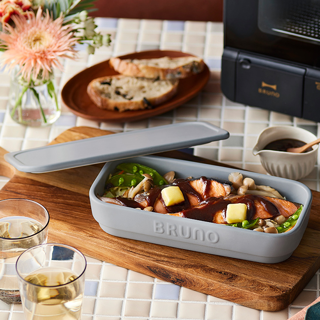 BRUNO ブルーノ トースタークッカー 耐熱皿 BRUNO ブルーノ 耐熱皿 セラミック トースター クッカー M