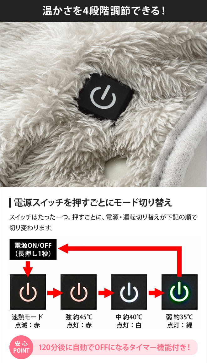 BRUNO ブルーノ ブランケット USB 3WAYブランケット BC BOA149