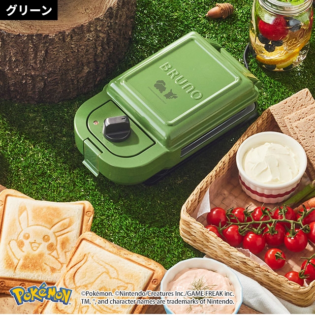BRUNO ブルーノ ポケモン ホットサンドメーカー シングル BOE131