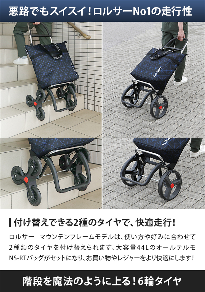 ROLSER（ロルサー） ショッピングカート キャリーバッグ キャリー
