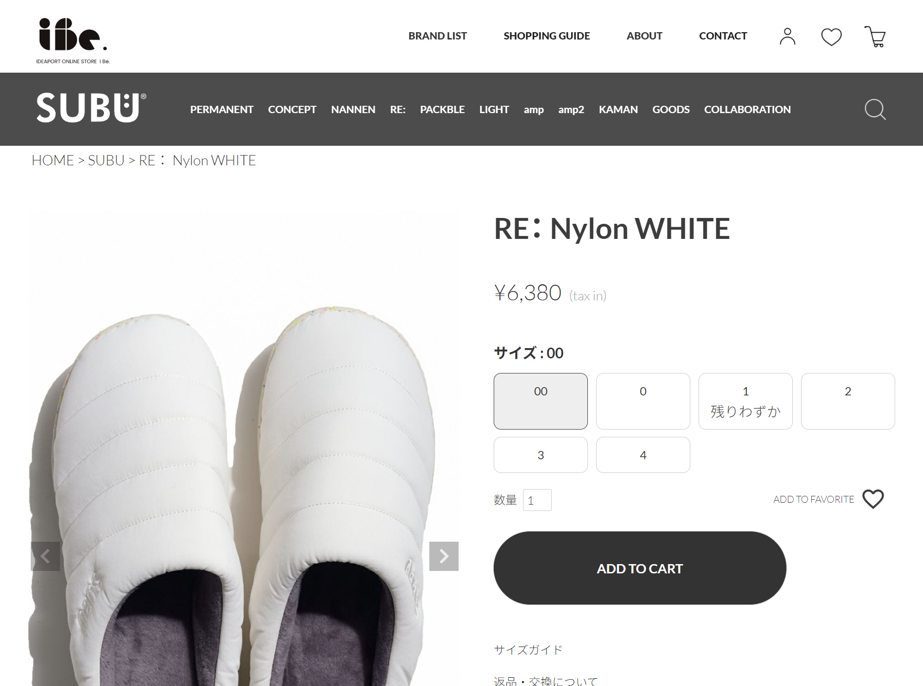 SUBU 20%引き 正規販売店 スブ サンダル コンセプトコレクション