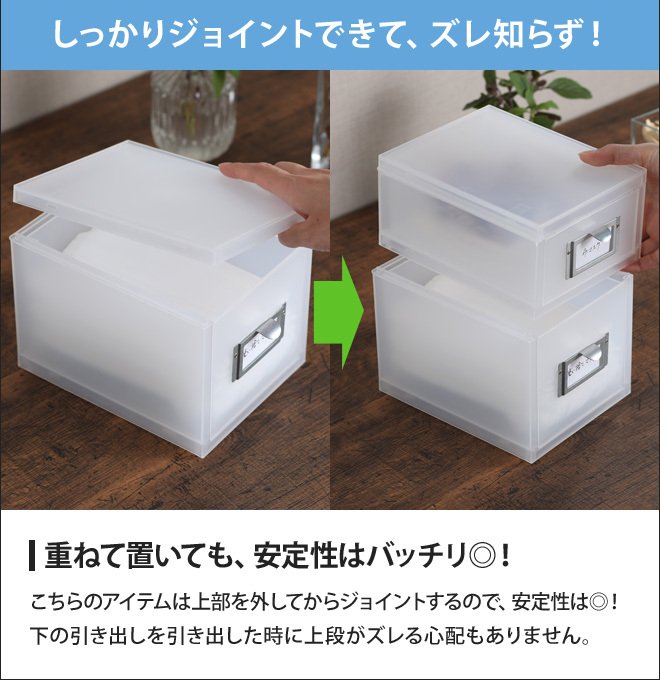 Like-it（ライクイット） マスクストッカー 浅型+深型 2個セット