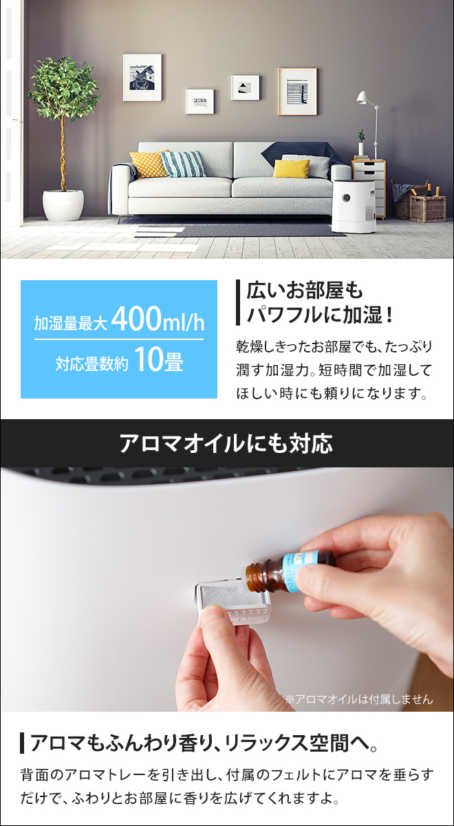 BONECO 加湿器 ボネコ W220 healthy air 上面給水 気化式