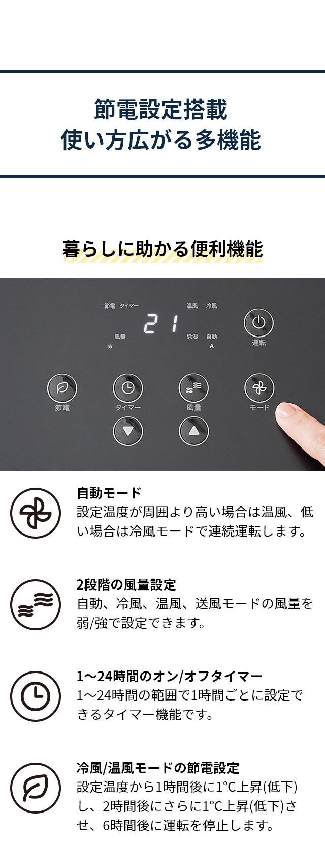 THREEUP 選べる豪華特典 スポットエアコン 暖房機能付 スポット